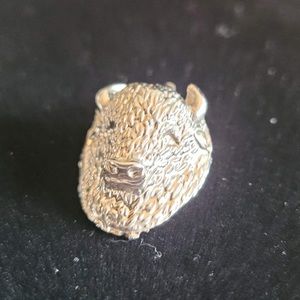 vintage buffalo pendant